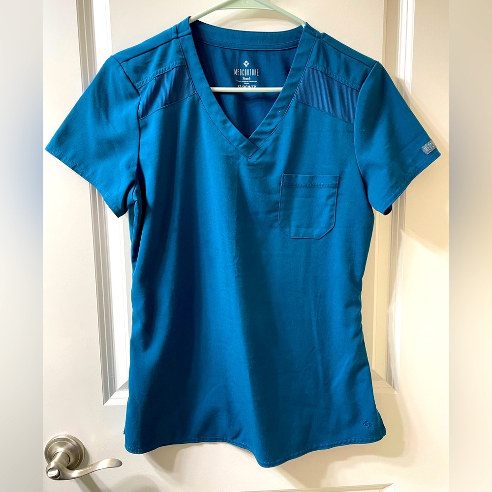 Med Couture Women's Teal Scrub Set